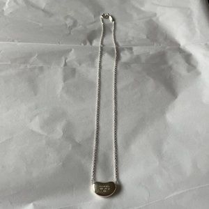 Authentic Tiffany & Co. Elsa Peretti large bean necklace.